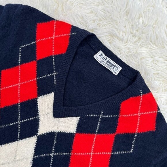 Burberrys Unisex Vintage Pure Lambswool Sweater - Picture 5 of 10